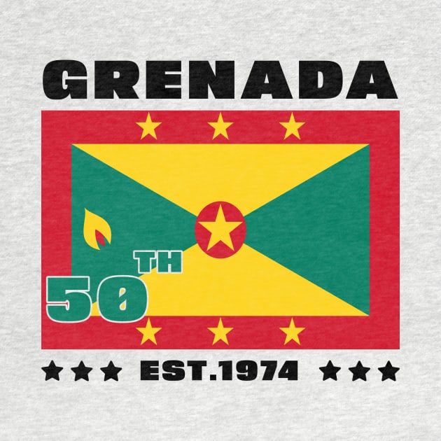 Grenada 50th Independence Day Grenadian Pride Grenada Flag by DesignergiftsCie